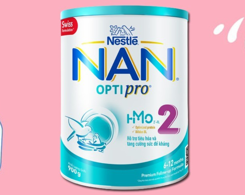 NAN Optipro milk powder No. 2 900g (6 - 12 months)