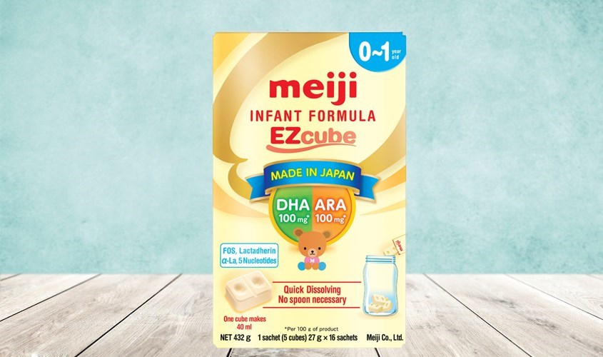 Meiji Infant Formula Ezcube milk powder 432g (0 - 12 months)