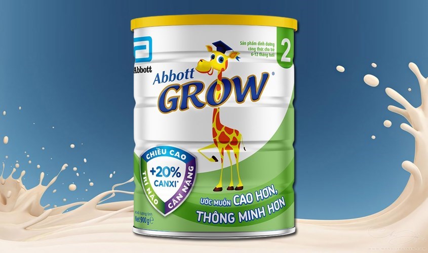 Abbott Grow milk powder No. 2 vanilla flavor 900g (6 - 12 months)