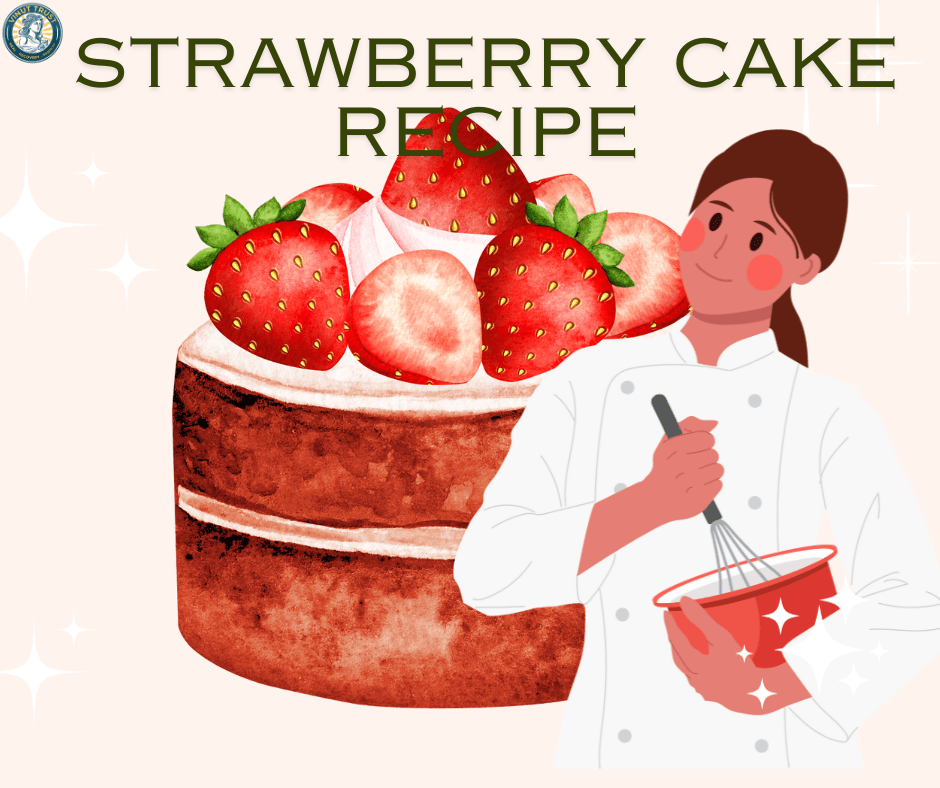 A Slide Of Happiness: Strawberry Fruit Powder Cake Recipe