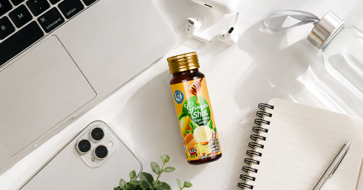 VINUT TRUST Ginger Shot for busy modern lifestyles