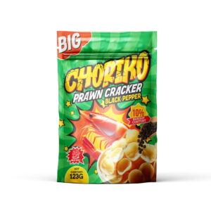 CHORIKO PRAWN CRACKER BLACK PEPPER 123G