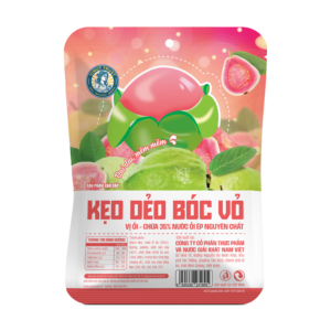 100g VINUT TRUST of Guava Peeling Soft Candy containing 35% pure guava juice