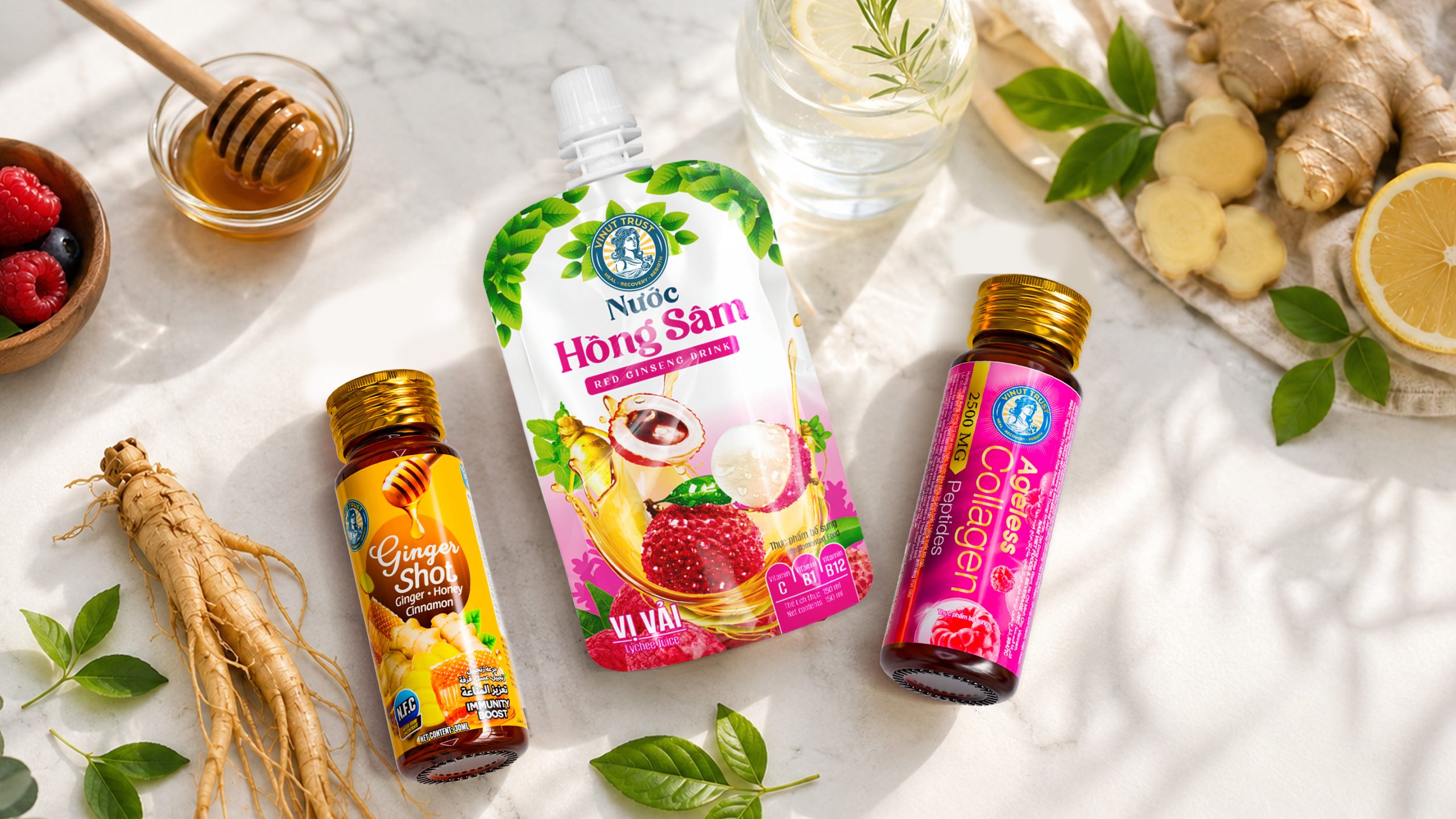 VINUT TRUST wellness products supporting a functional lifestyle